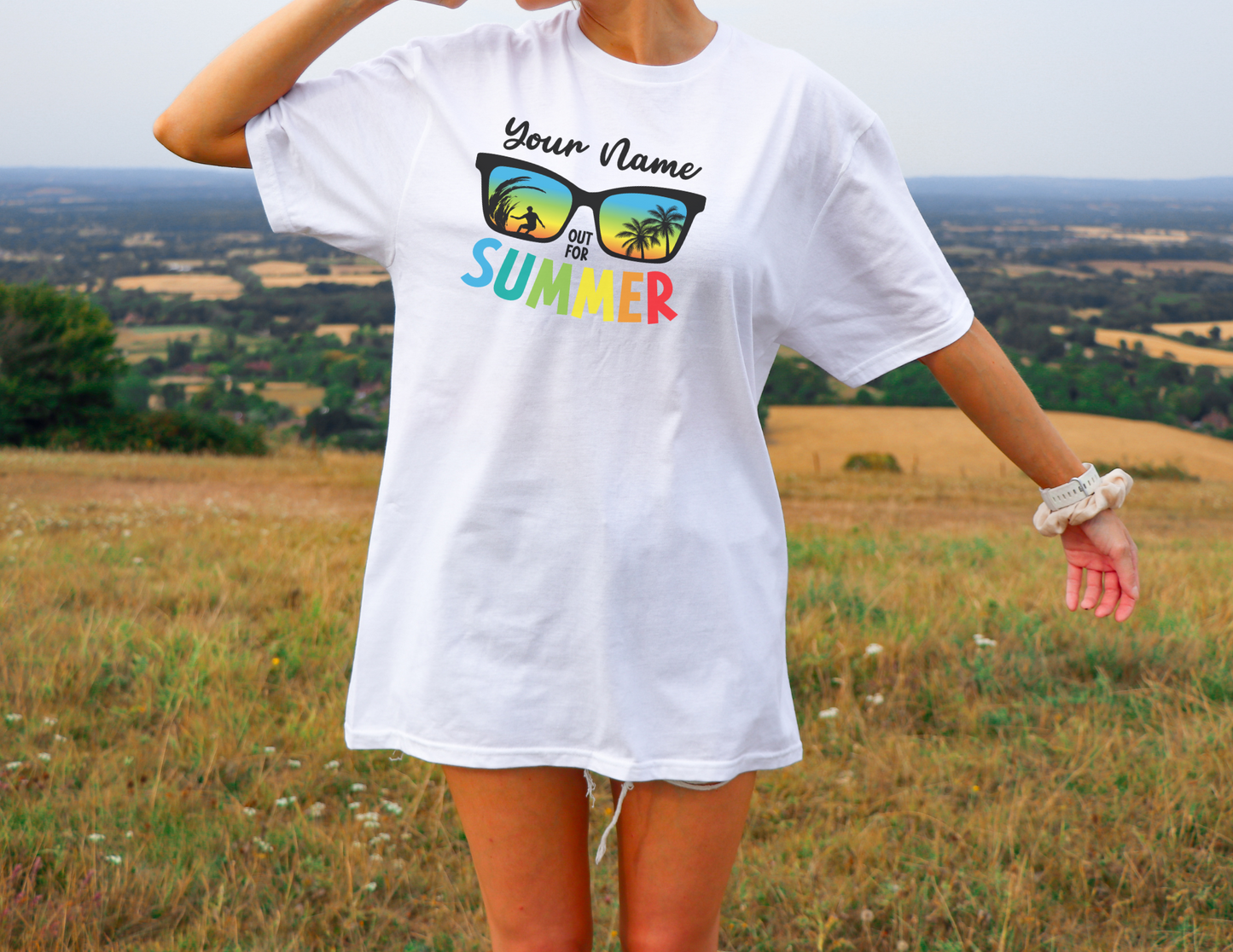 Your Name Out For Summer Customizable Shirt