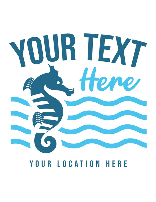 Your Text Here, Your Location Here Customizable Shirt