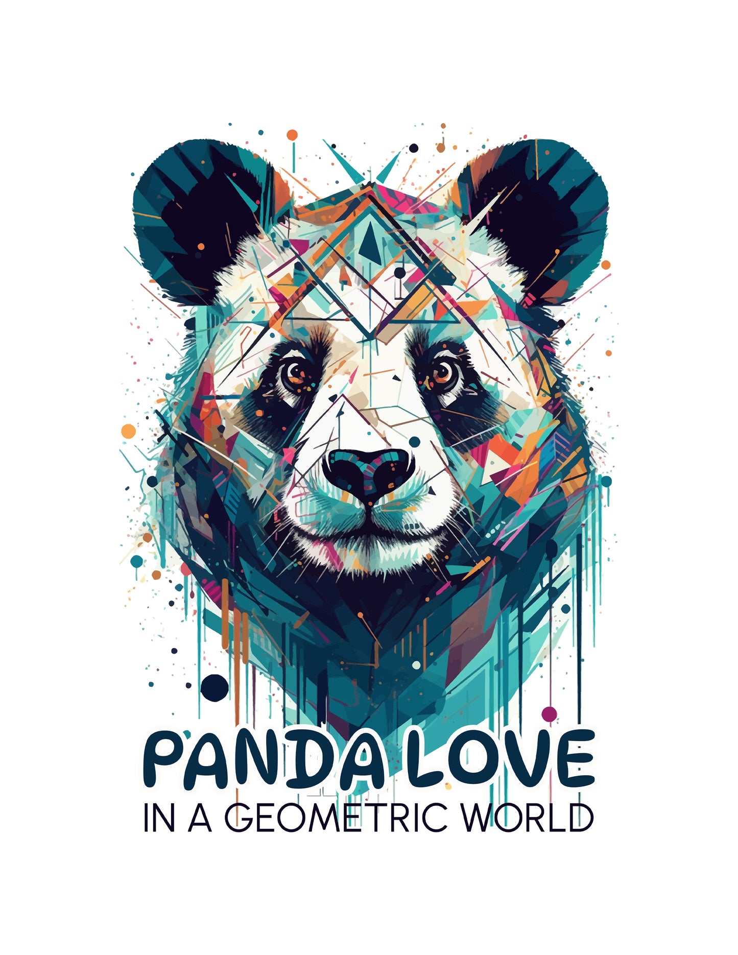 Panda Love In a Geometric World