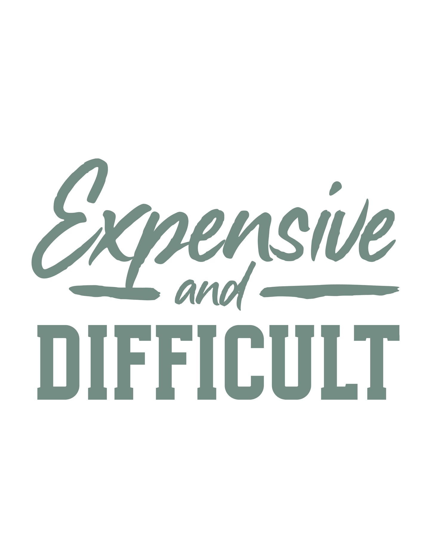 Expensive and Difficult