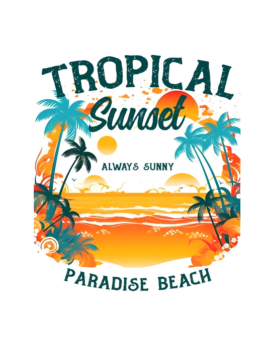 Tropical Sunset, Always Sunny, Paradise Beach