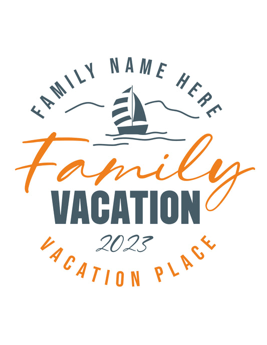 Family Vacation Customizable Shirt