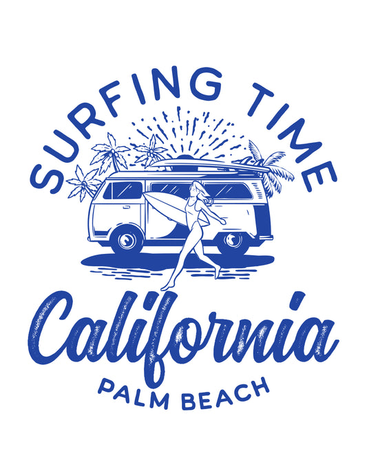 Surfing Time California Palm Beach